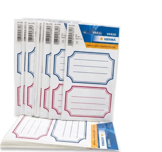 Etiquetas para libros y cuadernos