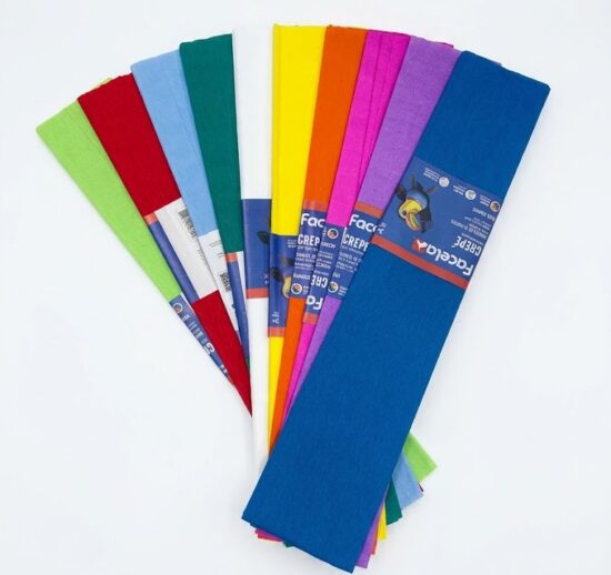 1 Paq. papel crepé de diferentes colores