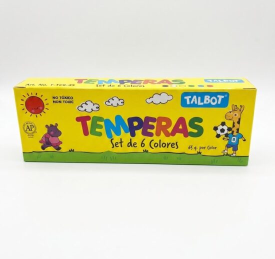 Tempera clásica 6x45gr. TALBOT