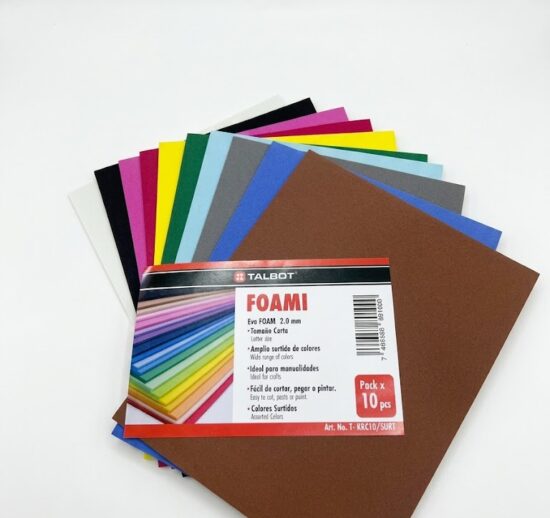 Foamín glifter T- KRC10 surtidos sin brillo 10/1