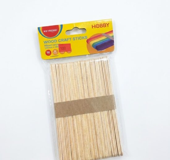 Palitos de madera natural (grandes) 150 x 18mm